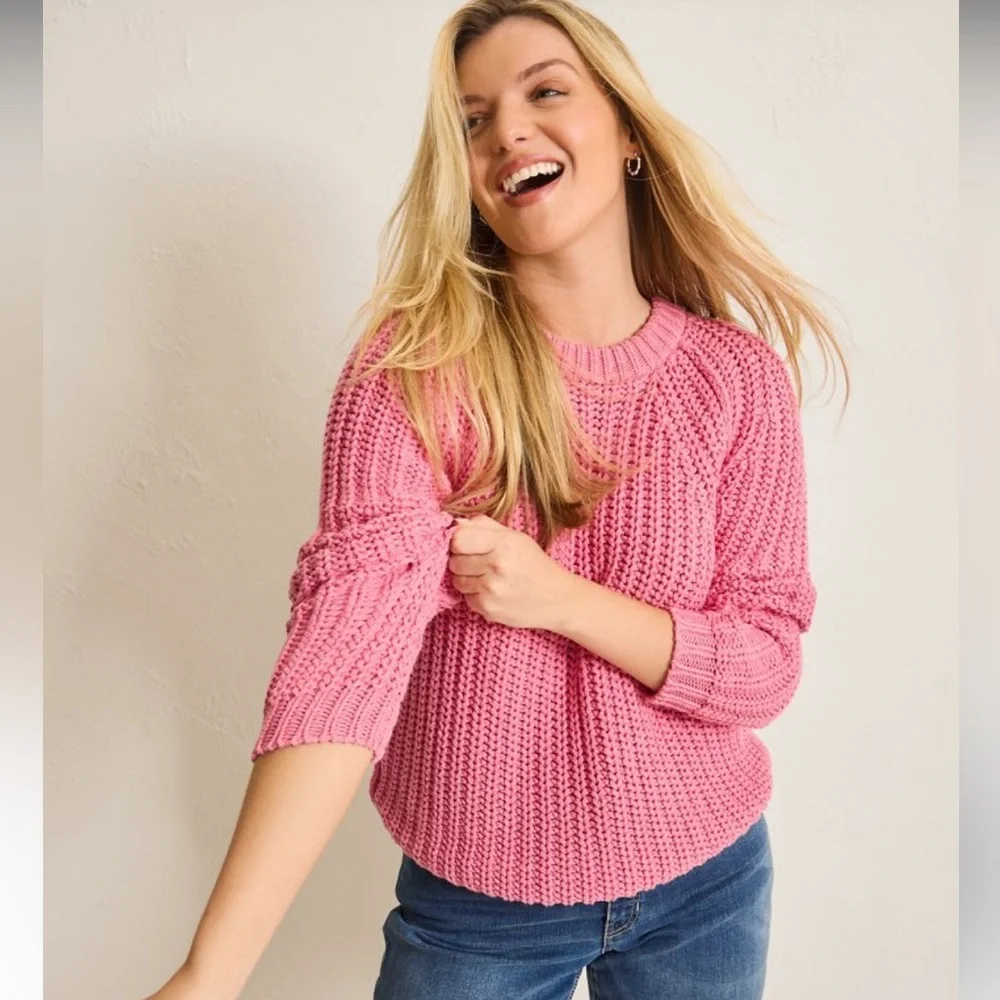 Pink Knit Women's Sweater - Picture 3 of 8